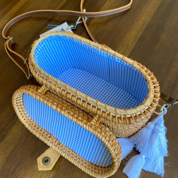 Hand woven trendy cross-body bag NWT - Picture 8 of 10